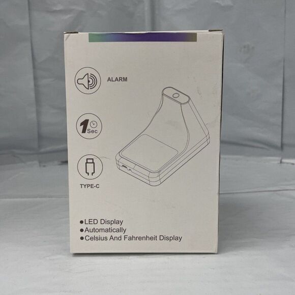 FIGHTECH White Wall-Mounted Infrared Forehead Thermometer with Bluetooth ca388 - Picture 1 of 4